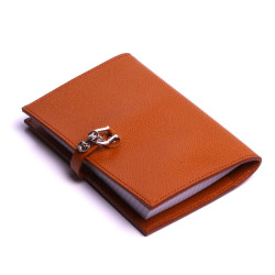 Protège Carnet Étui Bloc-notes en Cuir Fabrication Artisanale Made In France.