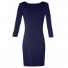 Robe Lula dos nu bio Bleue Marine